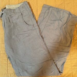 Prana Light Gray Wide Leg Pants